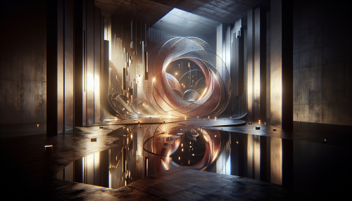 A cinematic depiction of a highly detailed random scene with realistic lighting and reflections. The composition features unexpected elements and intricate details illuminated by dynamic and atmospheric lighting. Reflective surfaces enhance depth and realism, while the theme and style are completely random, creating a visually captivating and immersive environment.