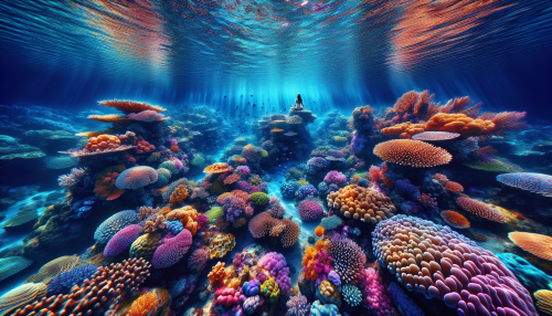 Immerse yourself in the tranquil embrace of prismatic coral reefs, where vibrant colors dance beneath the water's surface. Each coral formation whispers ancient secrets, inviting you to breathe deeply and connect with the rhythms of nature. As you meditate, feel the gentle currents carry away tension, filling your spirit with the uplifting energy of the ocean's living tapestry.