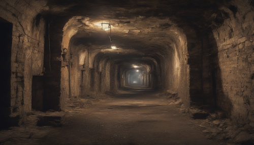 Immerse yourself in the eerie beauty of a forgotten underground labyrinth, where crumbling stone walls are cloaked in shadows and adorned with vintage filters that evoke a sense of nostalgia. Dimly lit passages twist and turn, revealing remnants of a bygone era—rusted machinery, faded maps, and flickering lanterns, all begging to share their long-lost stories.