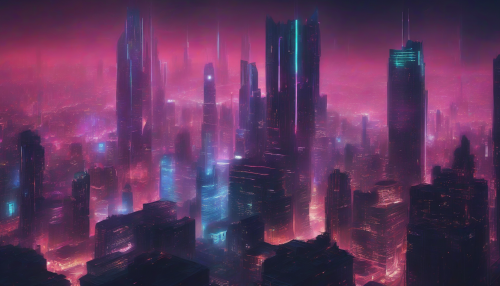 In a futuristic city forever shrouded in night, neon lights dance across skyscrapers, illuminating endless possibilities and whispers of a forgotten past, where technology and mystery entwine.