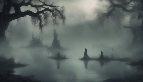 In the depths of a mystical lake, ancient secrets and ominous prophecies await, shrouded in an aura of mystery and wonder, where the whispers of the past converge with the shadows of the future.