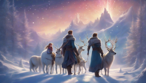 In the mystical realm of Snowfield, heroes born under the ethereal glow of the aurora borealis embark on a legendary quest, their footsteps tracing ancient myths amidst the shimmering lights, as they unravel the secrets of their frozen world.