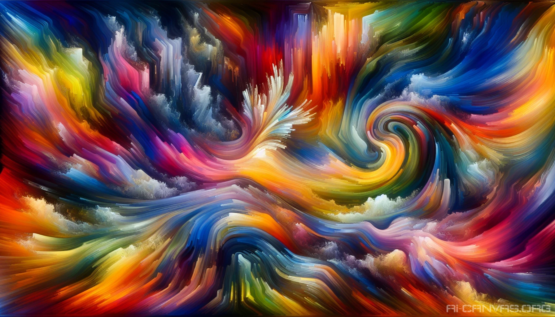 Immerse yourself in a dynamic scene where vibrant colors collide and blend, creating a stunning visual tapestry. Each brush stroke tells a story, reflecting the thoughts and emotions of the artist. Abstract shapes twist and turn, leading the eye on a journey through an imaginative landscape. The interplay of light and shade enhances the depth, inviting viewers to ponder the meaning behind this captivating conceptual masterpiece.