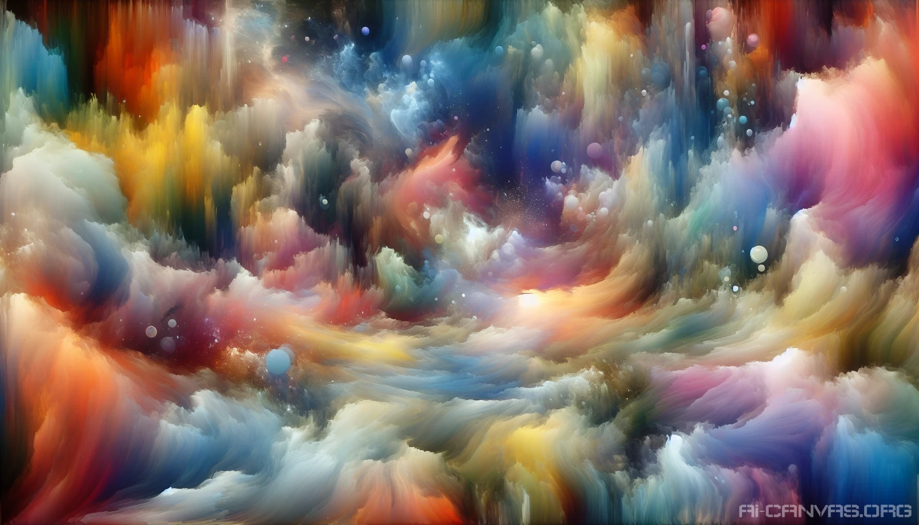 Experience a mesmerizing blend of vibrant colors and abstract forms, where each stroke dances in harmony yet lacks definitive meaning. Imagine floating shapes, dreamlike landscapes, and ethereal textures merging seamlessly to evoke a sense of wonder and introspection. This surreal composition invites viewers to lose themselves in its enigmatic beauty, encouraging personal interpretation and emotional resonance through its striking visuals and atmospheric essence.
